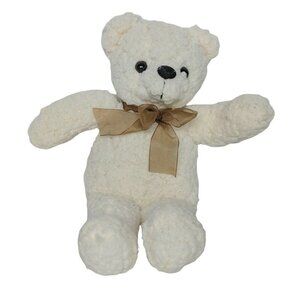 MS Teddy Bear Cream Plush Stuffed Animal 11.5"